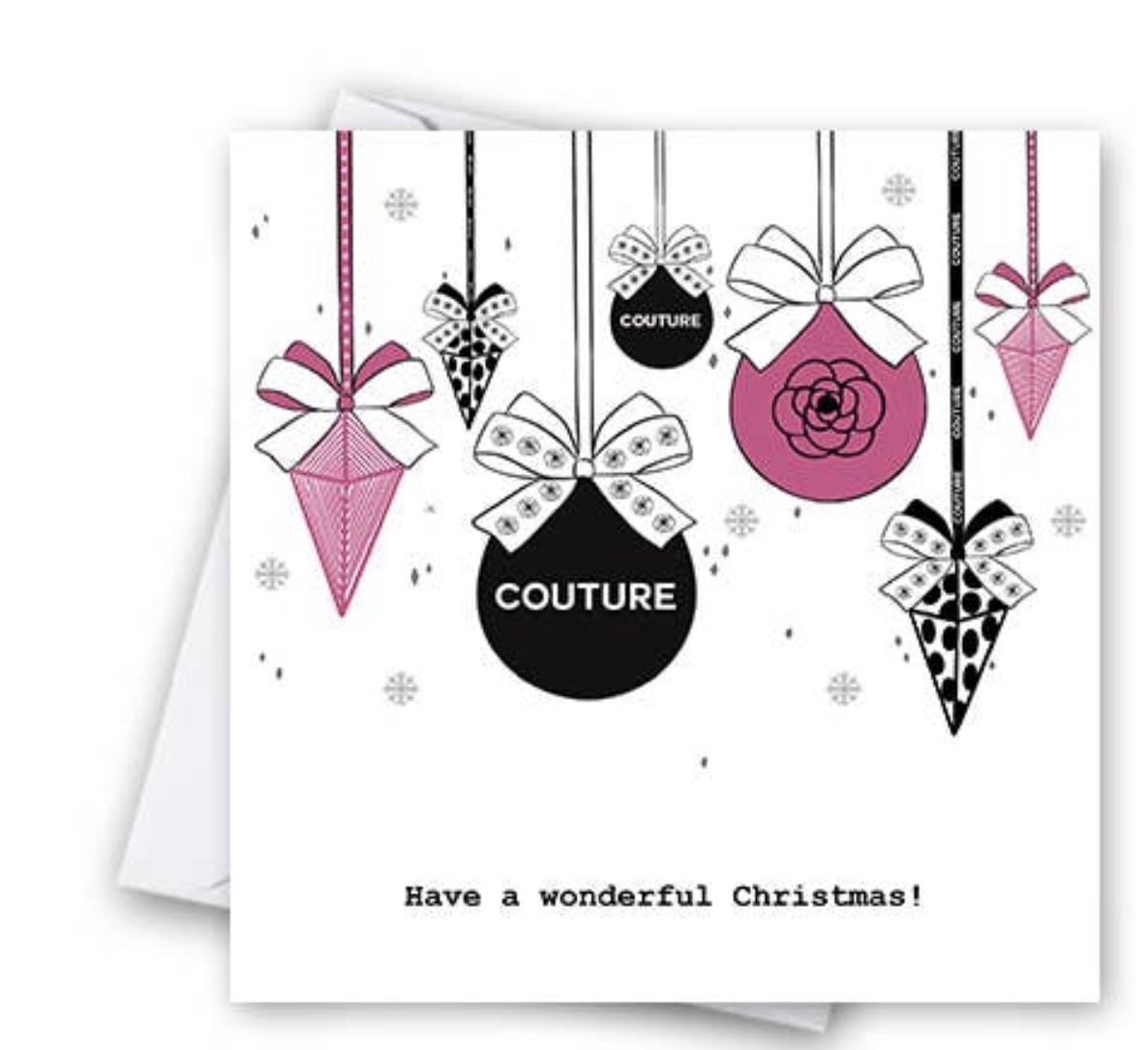 Catherine Loves Christmas Greeting Card Couture Baubles Louis Vuitton