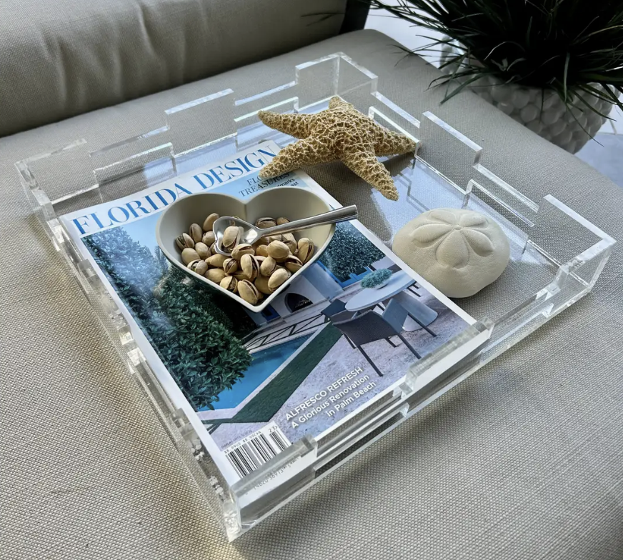 Inspired Generations Coco Clear Acrylic Tray