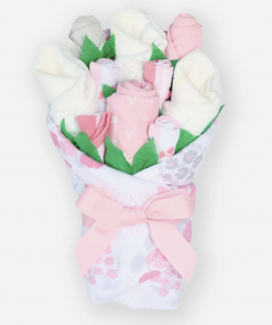 Baby Blossom Baby Girl Layette Gift Set Flower Bouquet - Floral