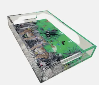 Maven Home Emerald Cheetah Vanity Tray