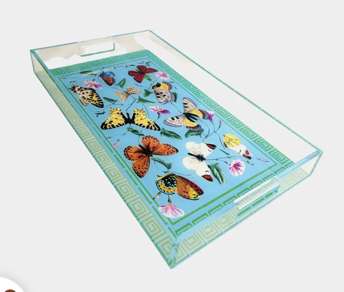 Maven Home Greek Key Butterfly Tray