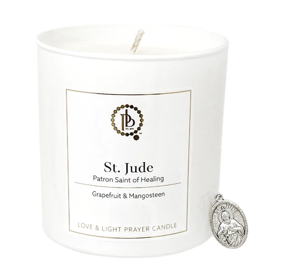 PowerBeads By Jen Love and Light Prayer Candle- St. Jude