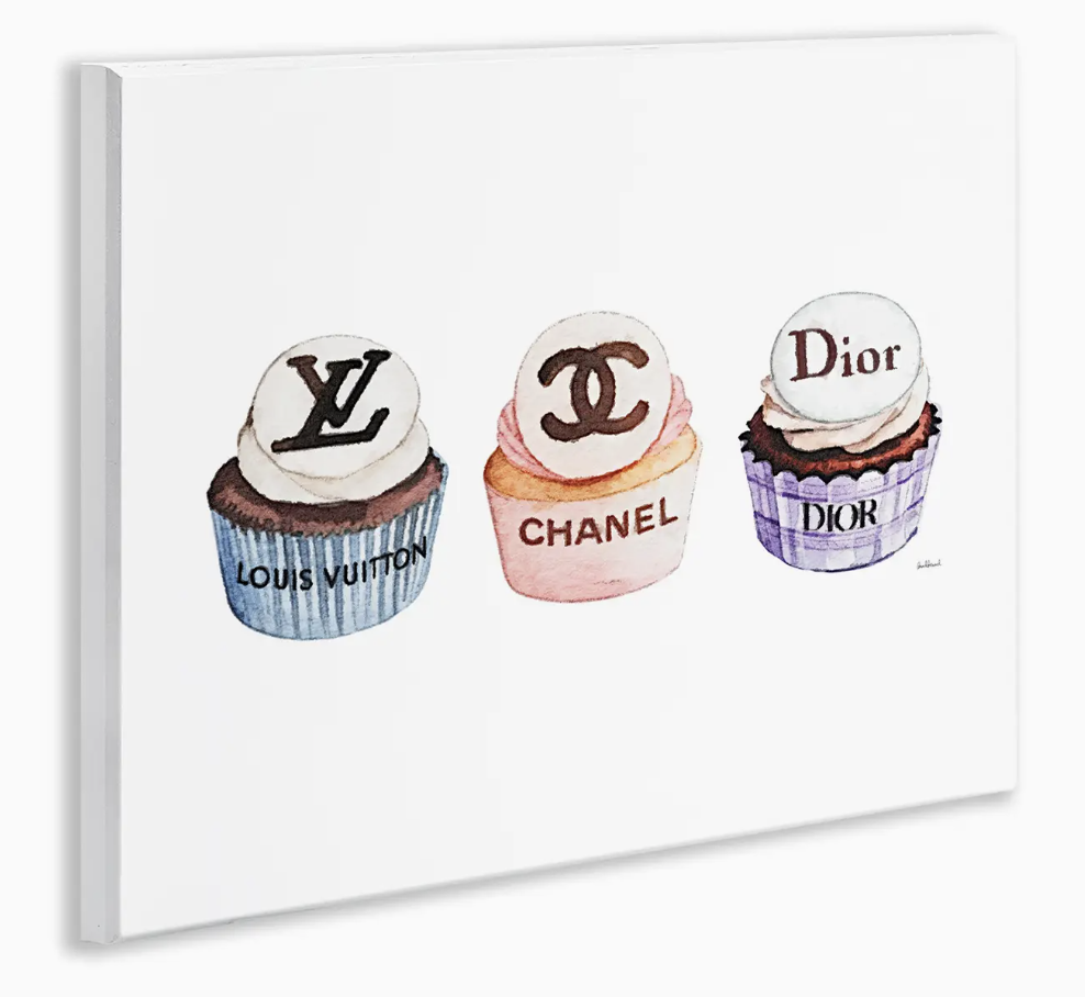Stupell Chic Fashion Cupcake Trio Wall Plaque