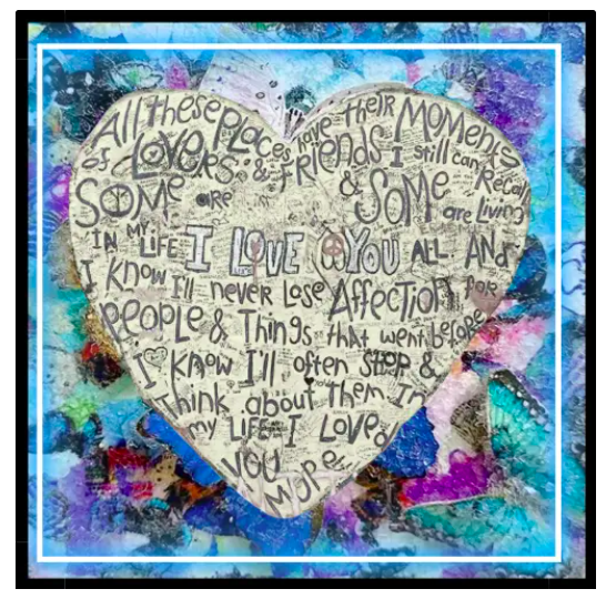 Maven Home Acrylic Coasters - Blue Heart- Set of 4