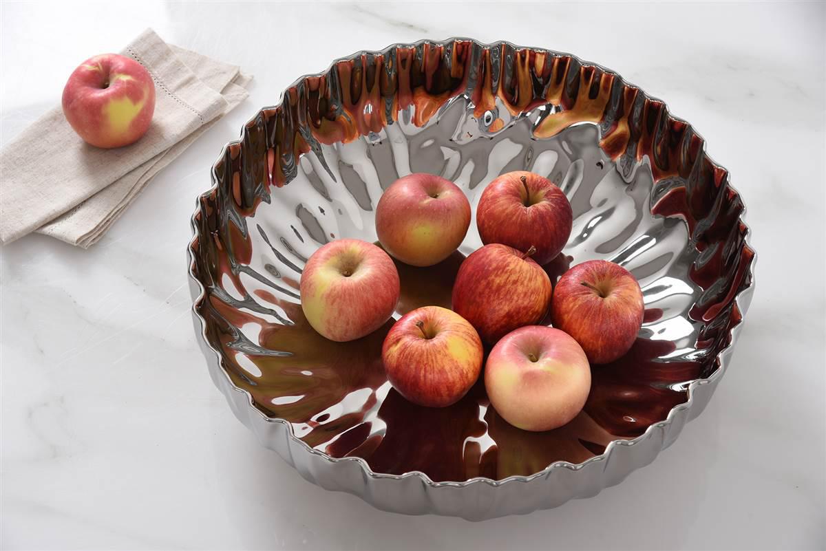 Pampa Bay Mascali Argento Extra Large Shallow Bowl