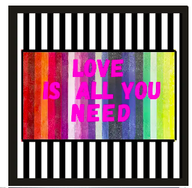 Maven Home Acrylic Coasters - Love Is All You Need- Set of 4