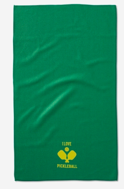 Geometry Tea Towel I Love Pickleball
