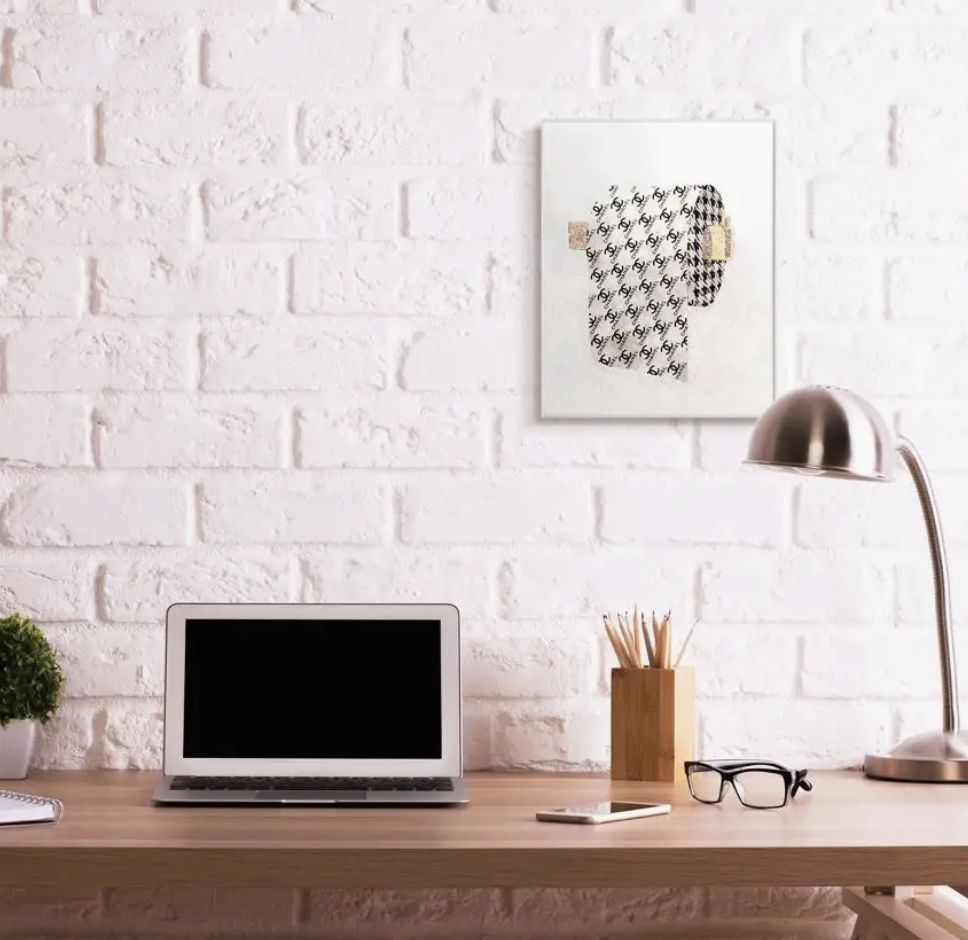 Stupell Fashion Glam Toilet Paper Designer Detailing Oversized - Image 2