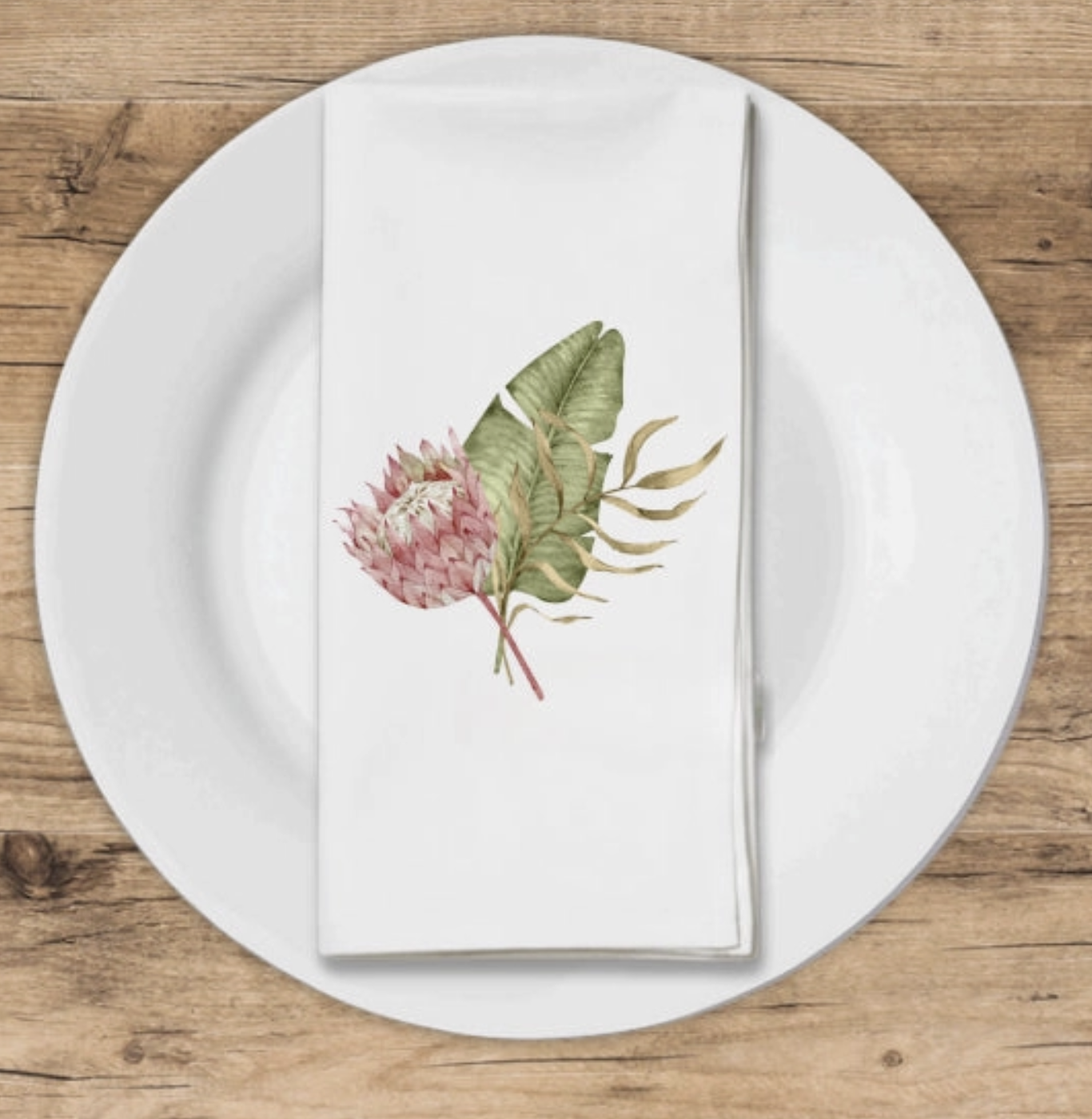 Altoonastore Guest Towel Set of 16 Protea Bouquet