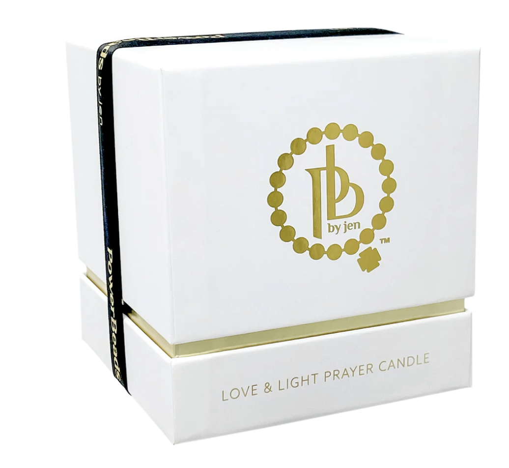 PowerBeads By Jen Love and Light Prayer Candle- Blessed Mother - Image 3