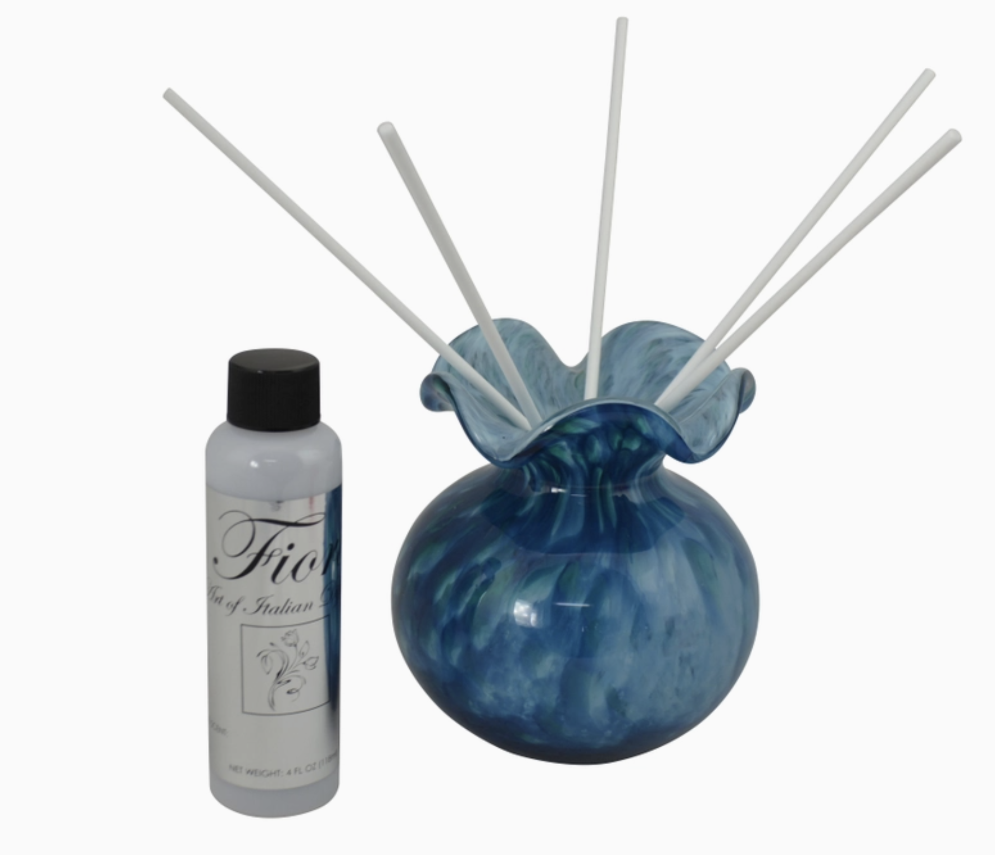 Italy Star 5X5 Aqua Blue Glass Diffuser