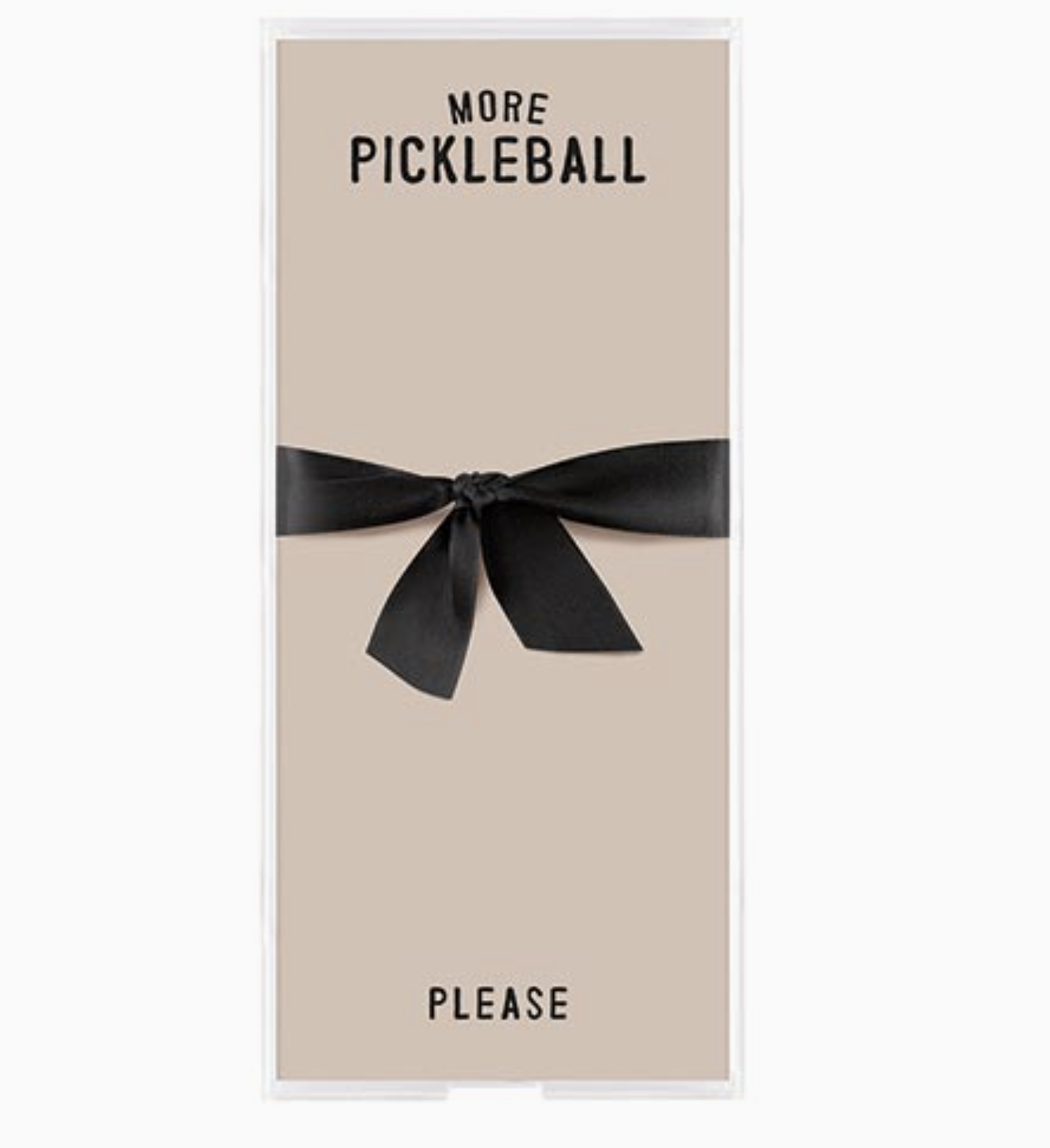 Santa Barbara Acrylic Notepaper Tray - More Pickleball