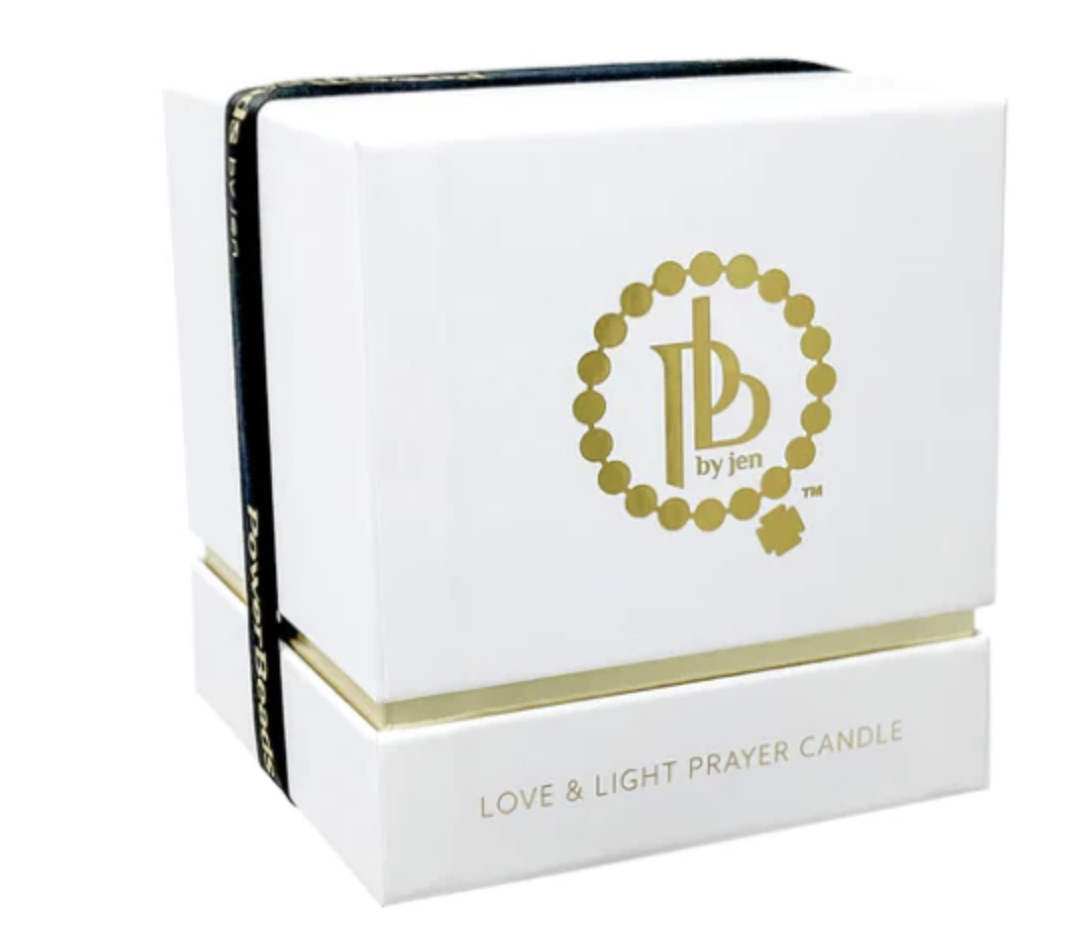 PowerBeads By Jen Love and Light Prayer Candle- St. Padre Pio - Image 2