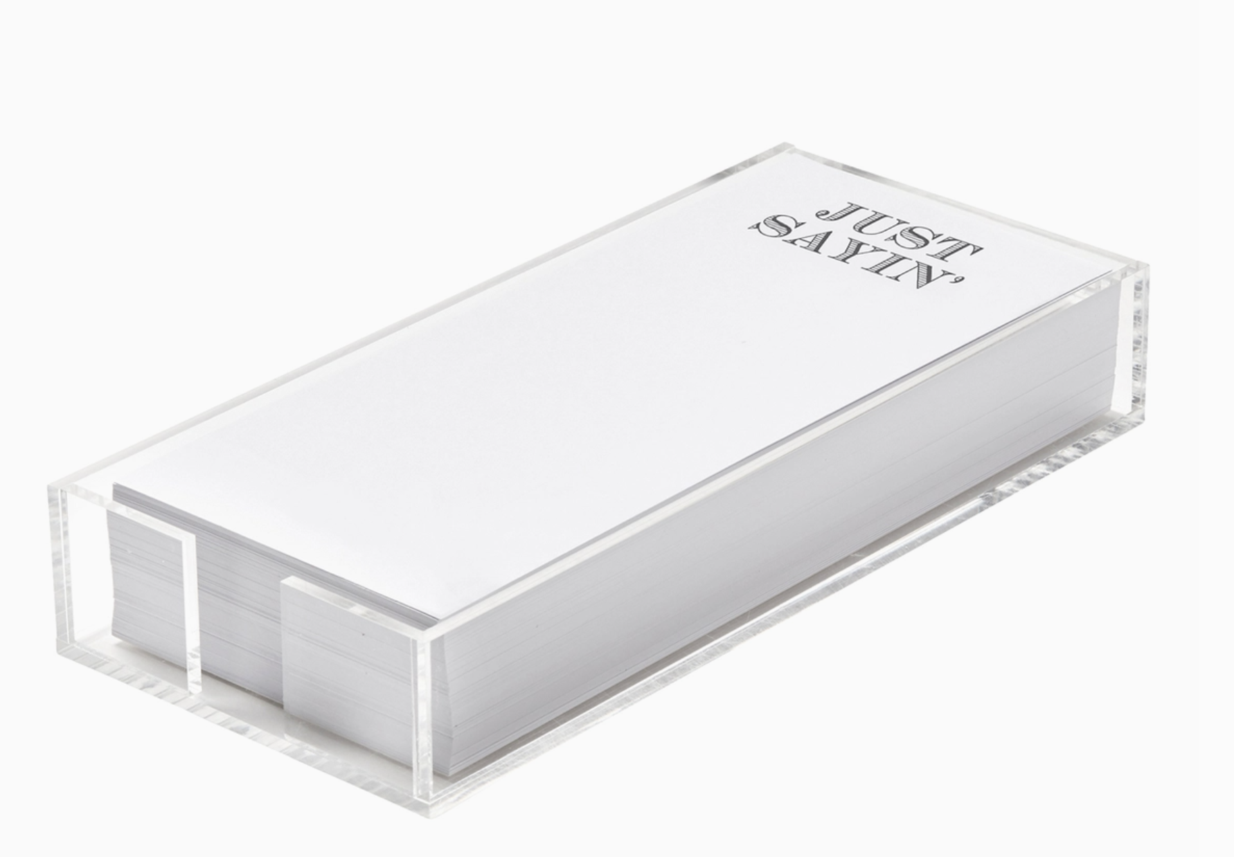 Santa Barbara Notepaper in Acrylic Tray - Just Sayin'