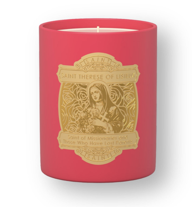 Saint Candles 14oz Special Edition Saint Therese Lisieux - Image 2