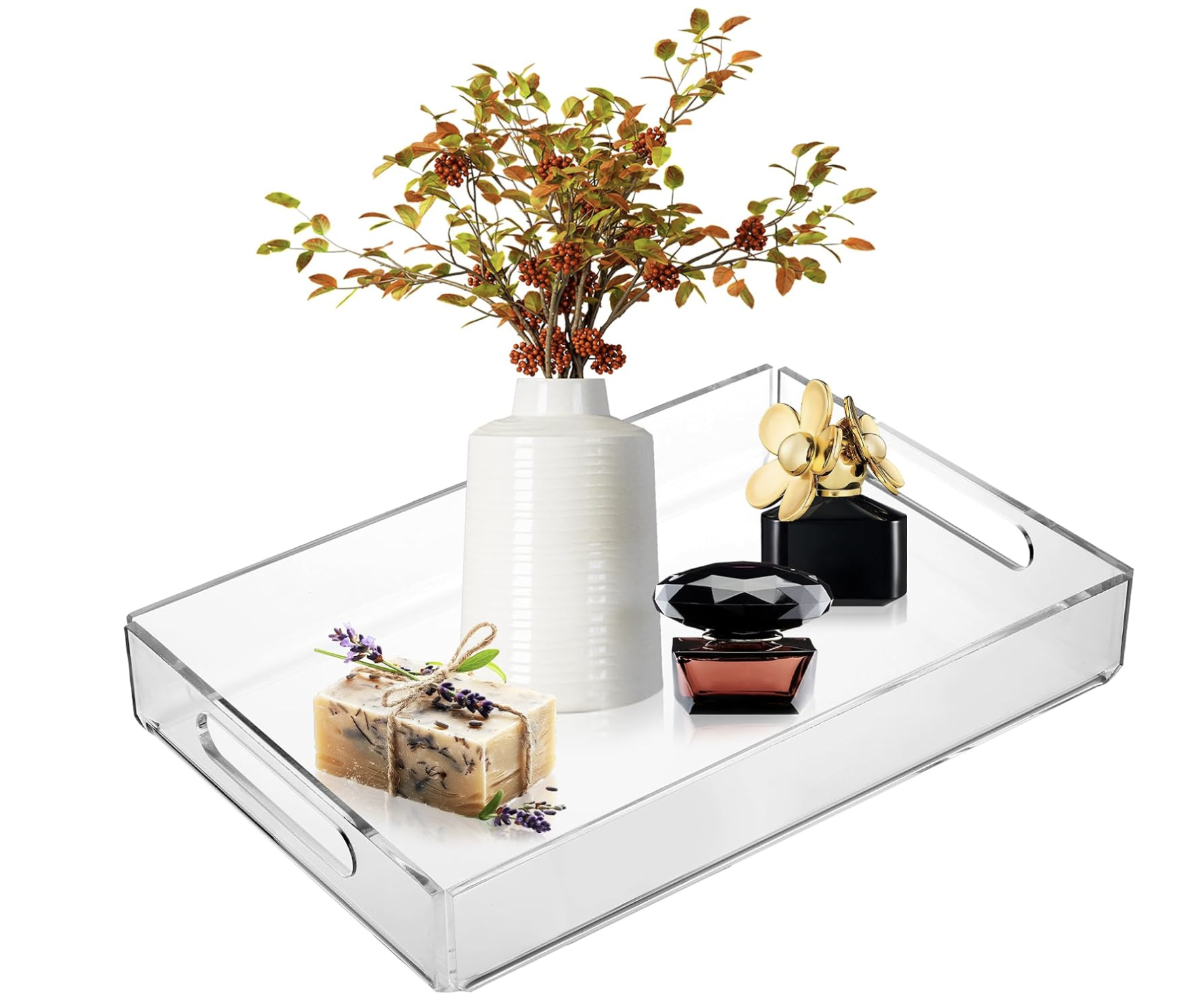 Godinger Clear Acrylic Tray 12x8