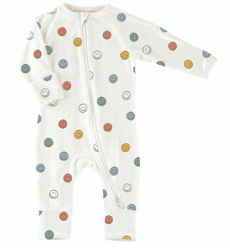 Stephan Baby Cozy Romper 0-3 Months - Smiley