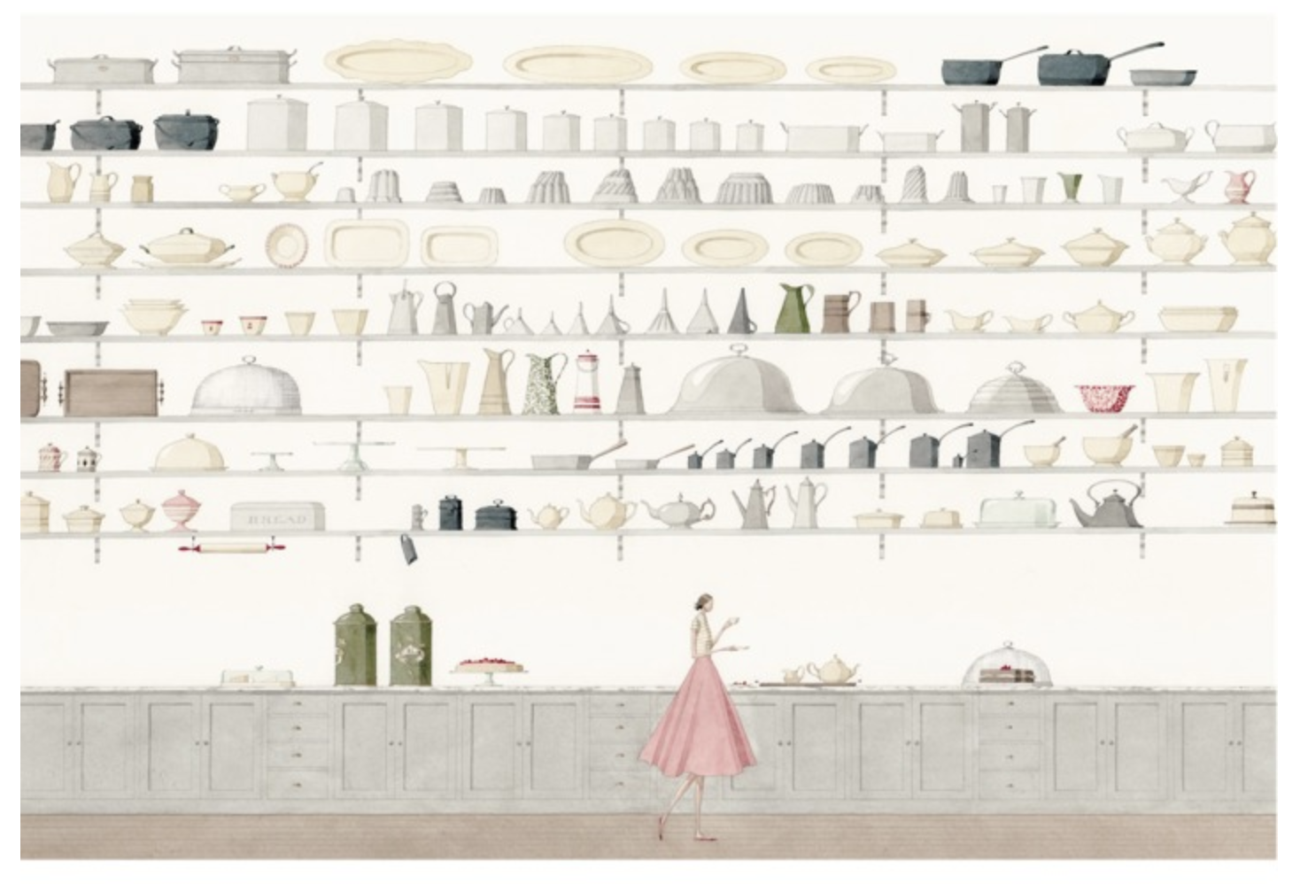 Hester and Cook Butler's Pantry Placemat 18 Sheets