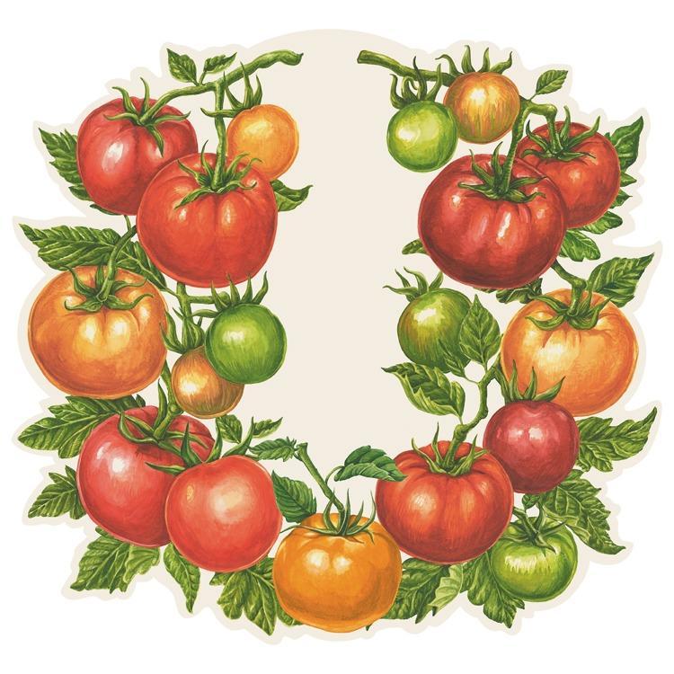 Hester and Cook Die Cut Die-cut Tomato Vine Placemat - 12 Sheets