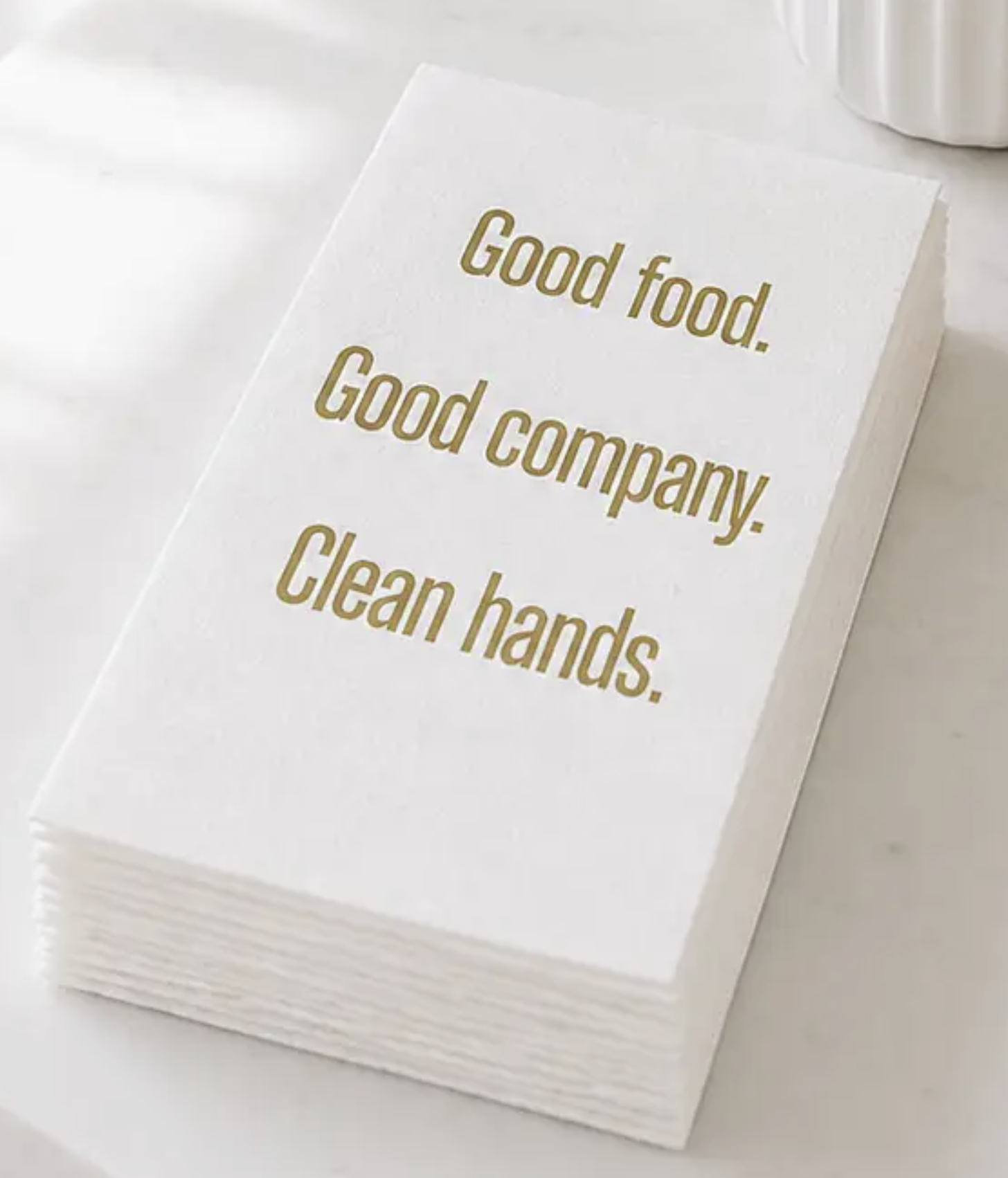 Maven Home Guest Towel Napkins, Good Food
