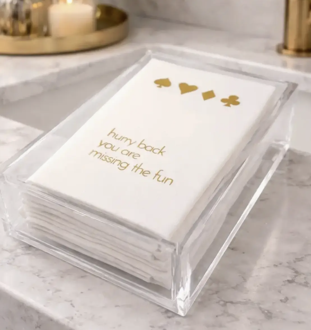 Maven Home Guest Towel Napkins, Hurry Back Card Game